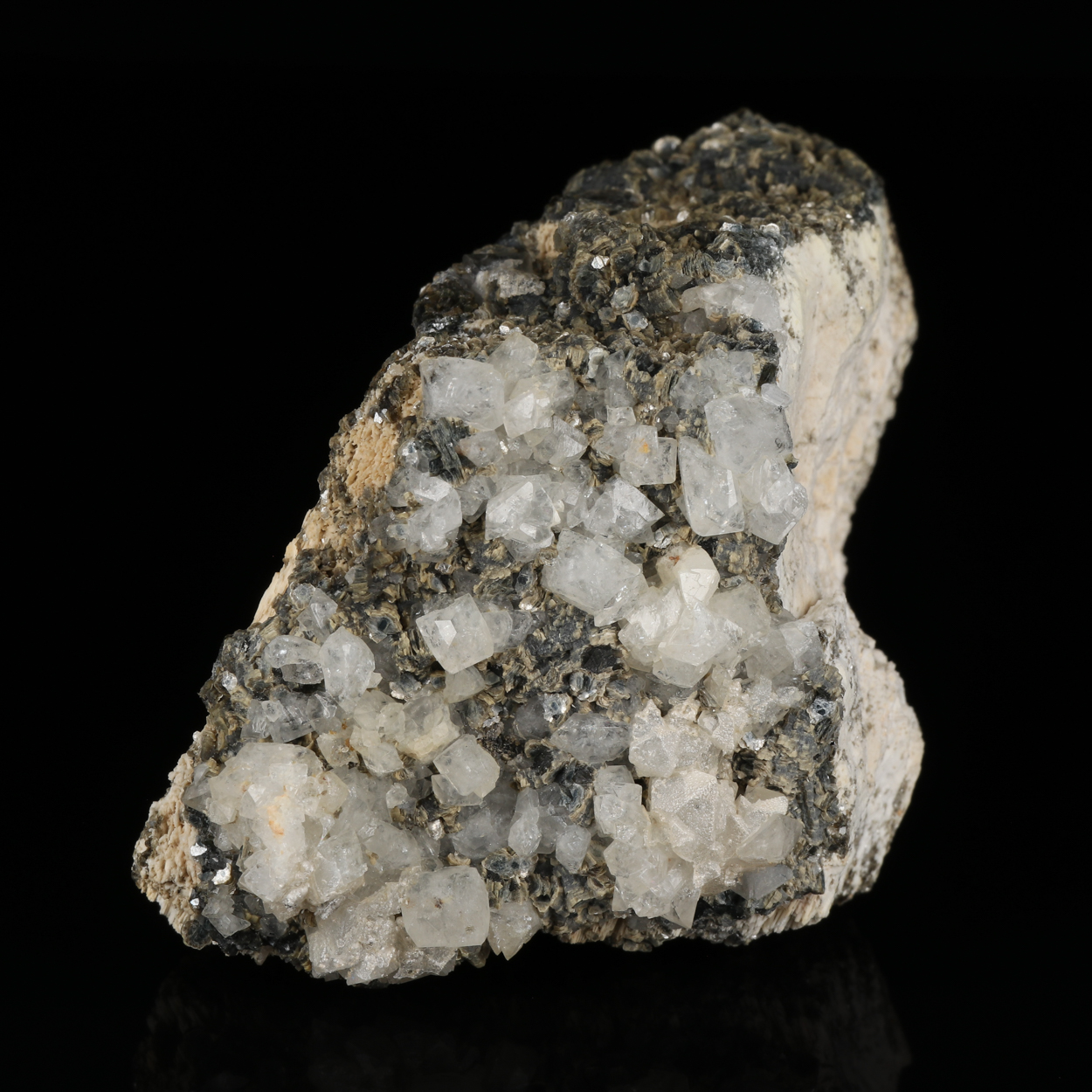 Muscovite & Topaz On Feldspar