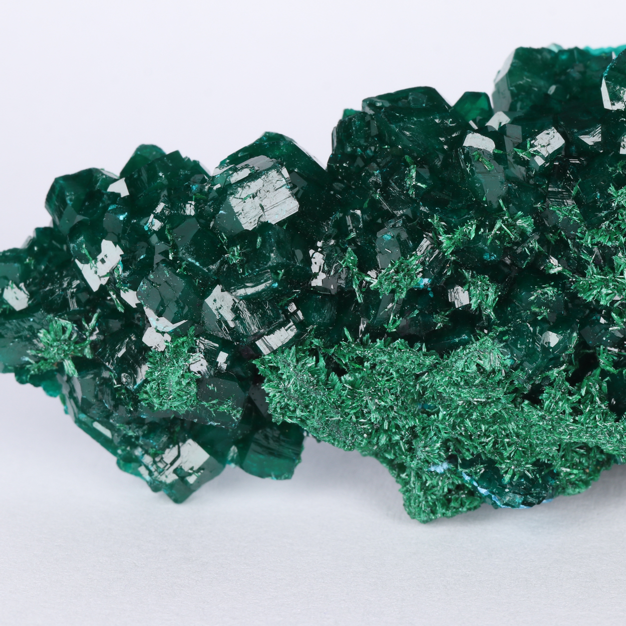 Malachite On Dioptase