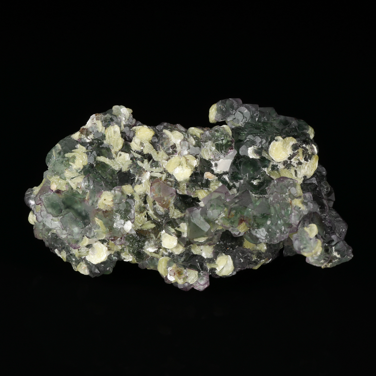 Muscovite On Fluorite