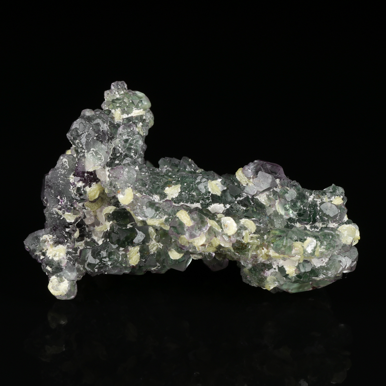 Muscovite On Fluorite