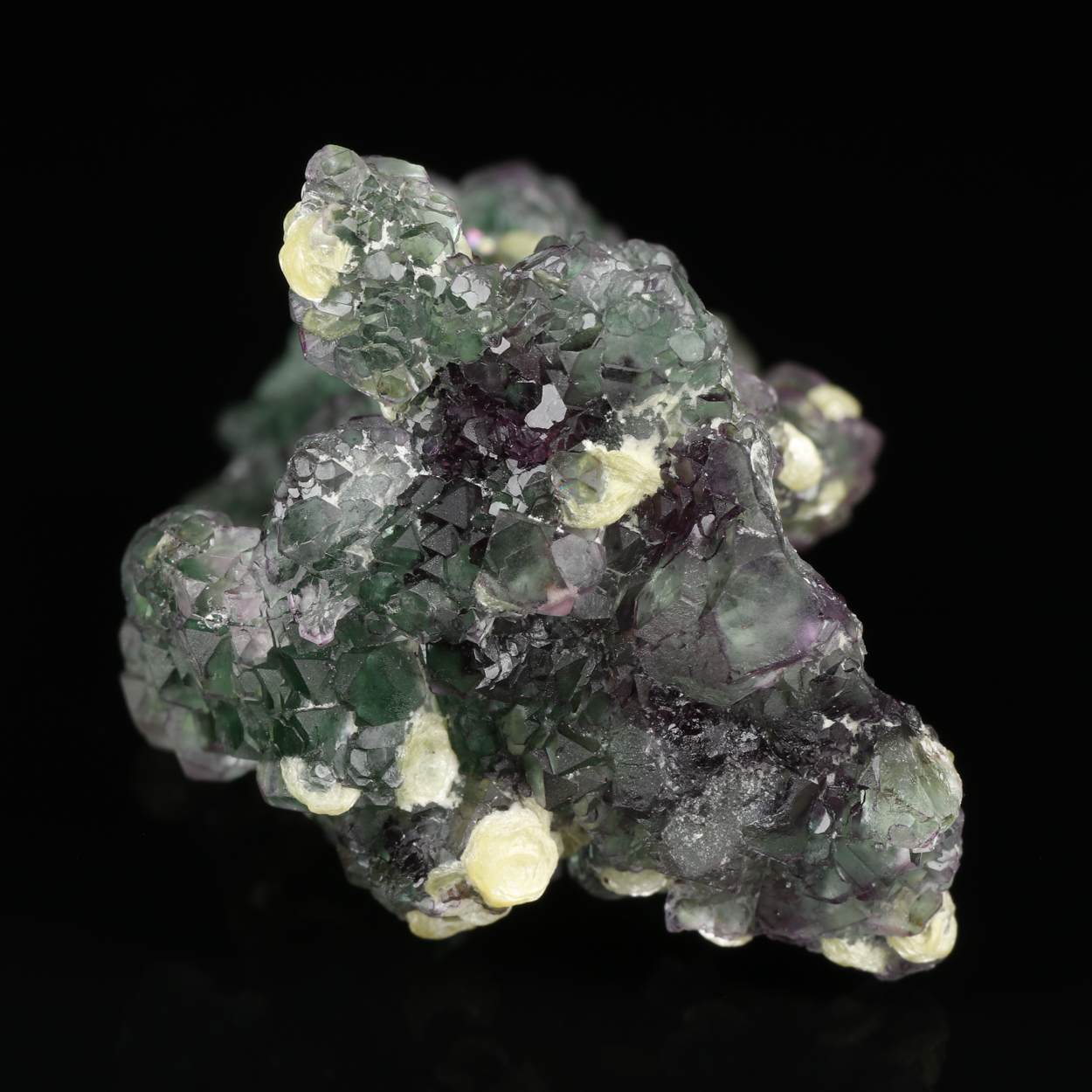 Muscovite On Fluorite