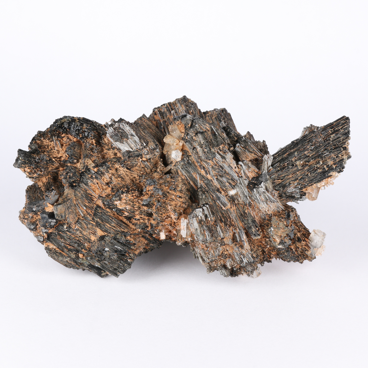 Goshenite On Schorl