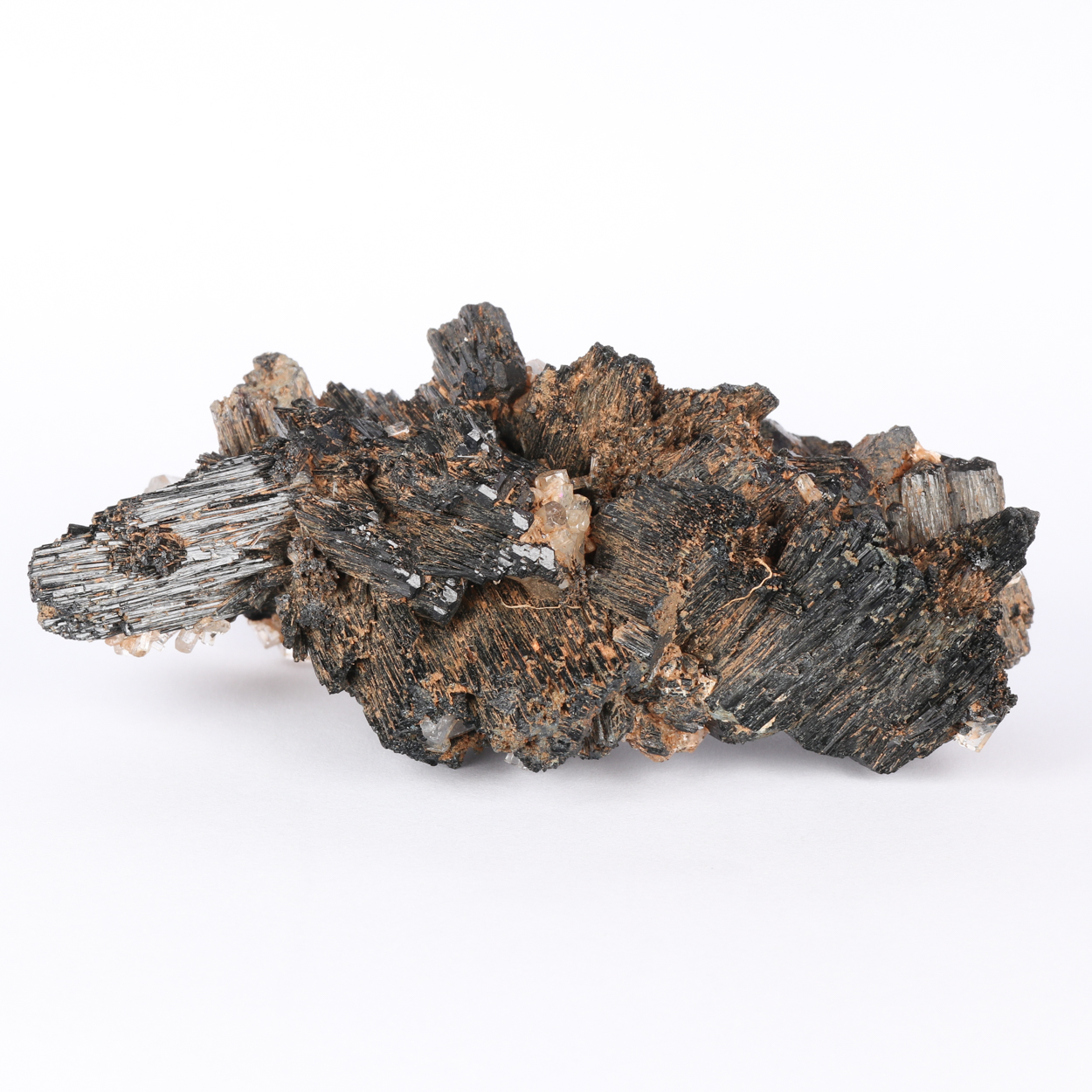 Goshenite On Schorl