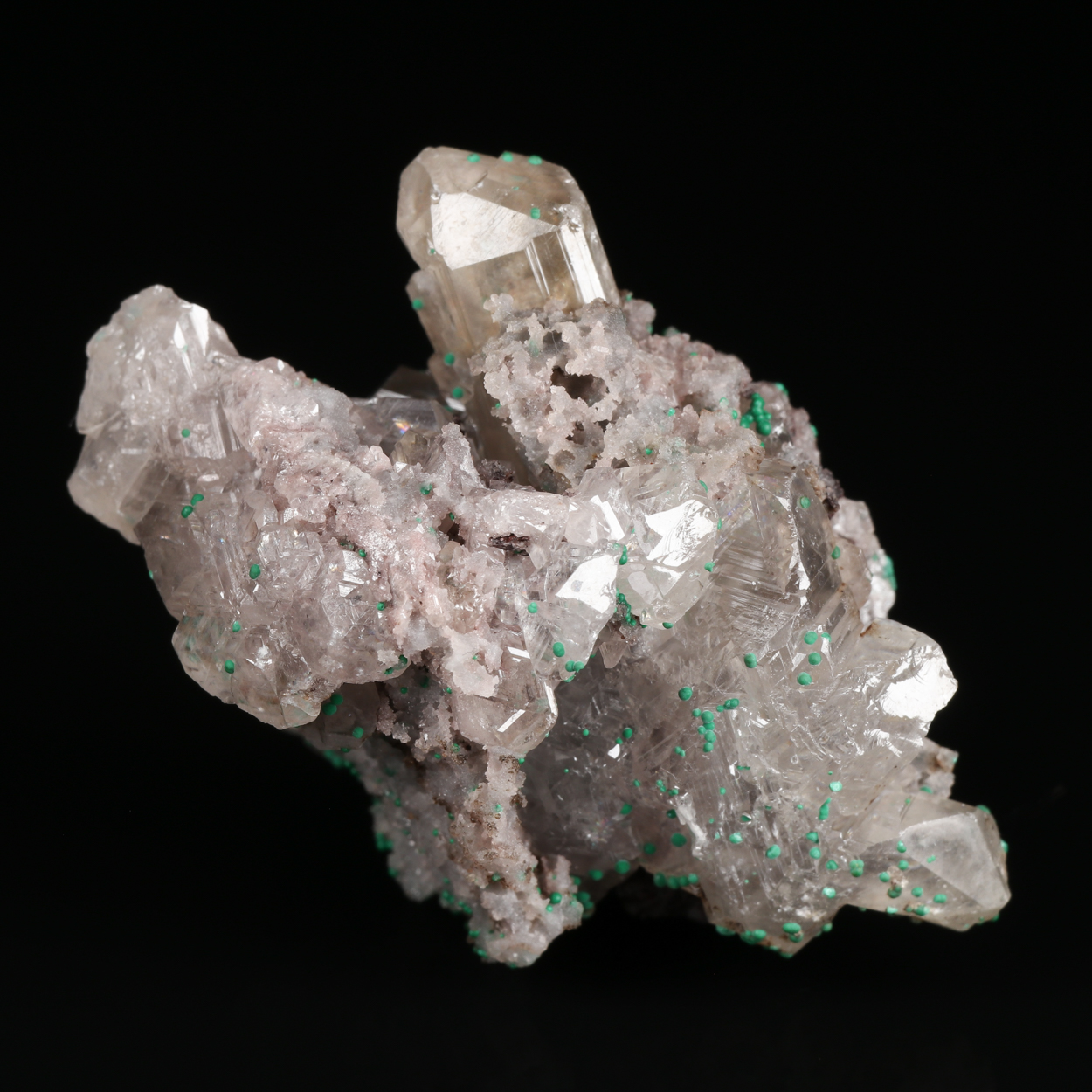 Malachite On Cerussite