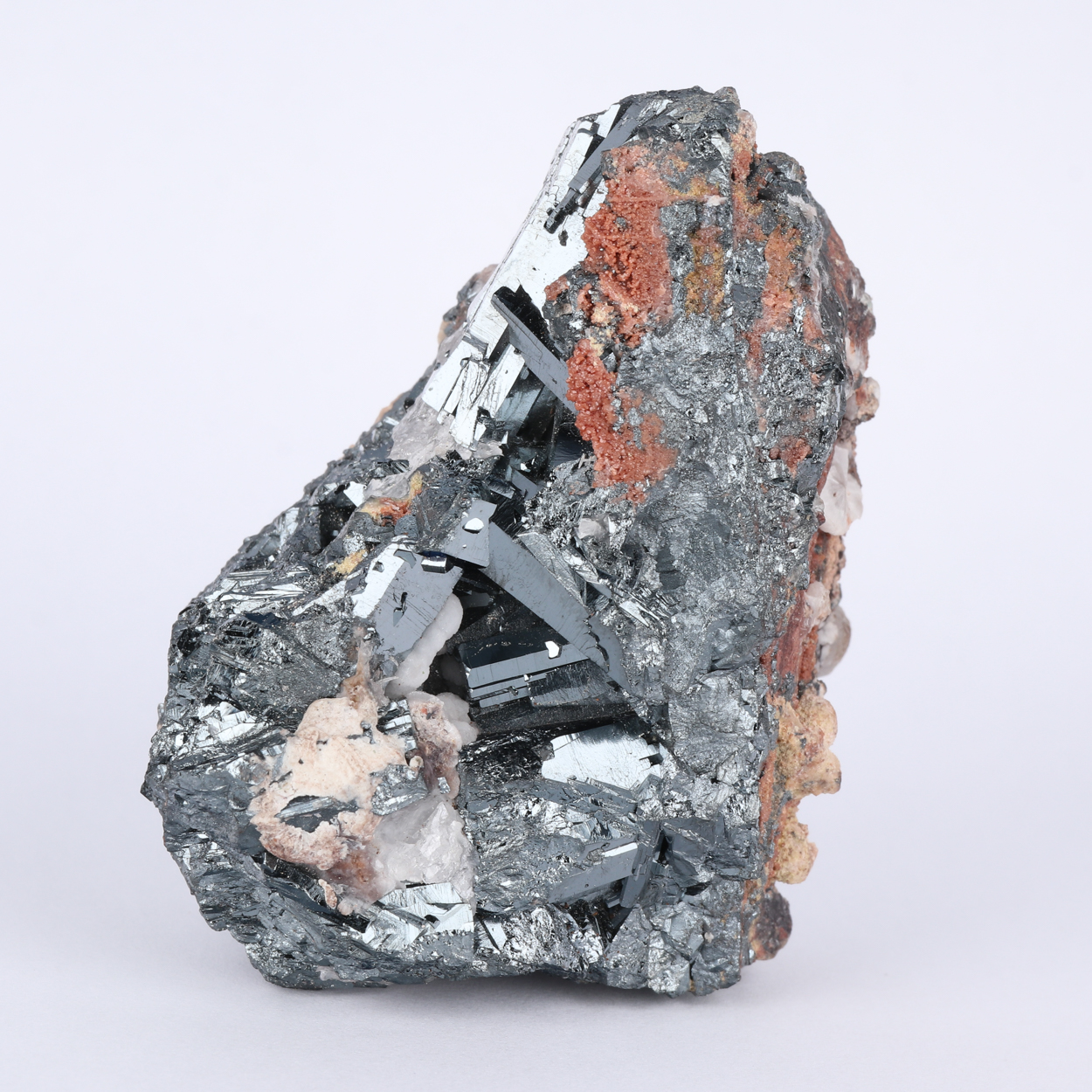 Hematite With Andradite & Strontianite