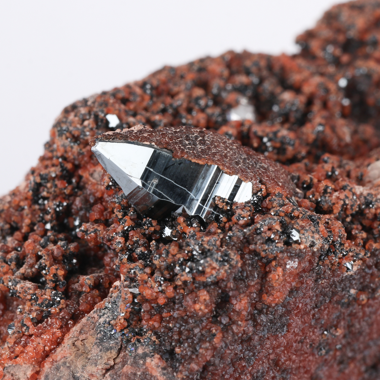 Andradite On Hematite & Hausmannite
