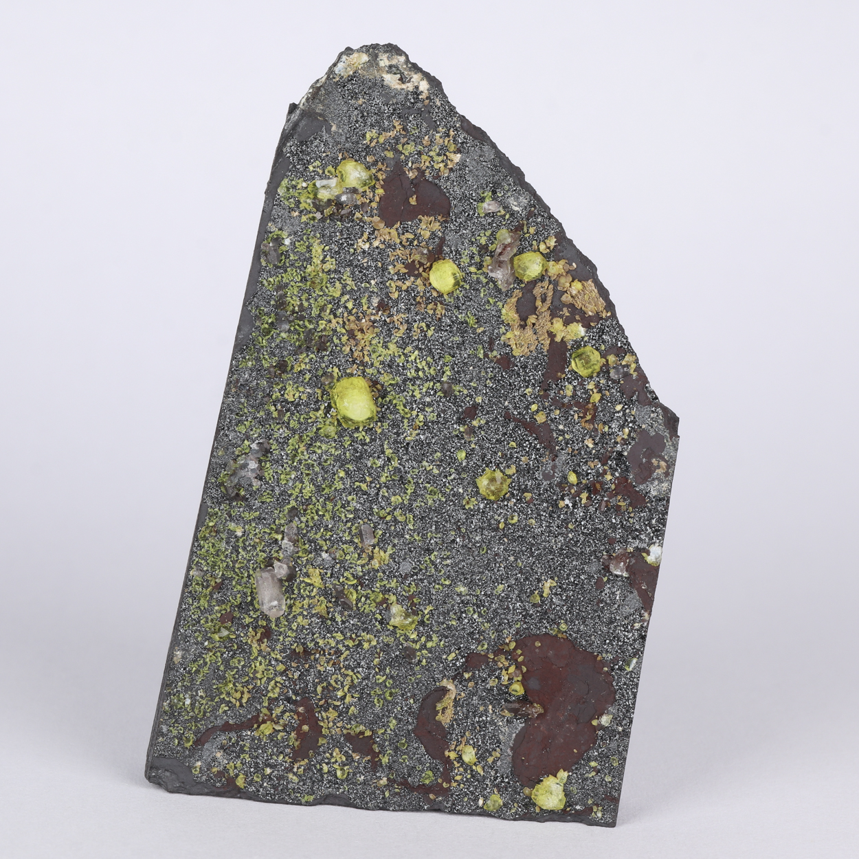 Ettringite With Calcite On Manganite