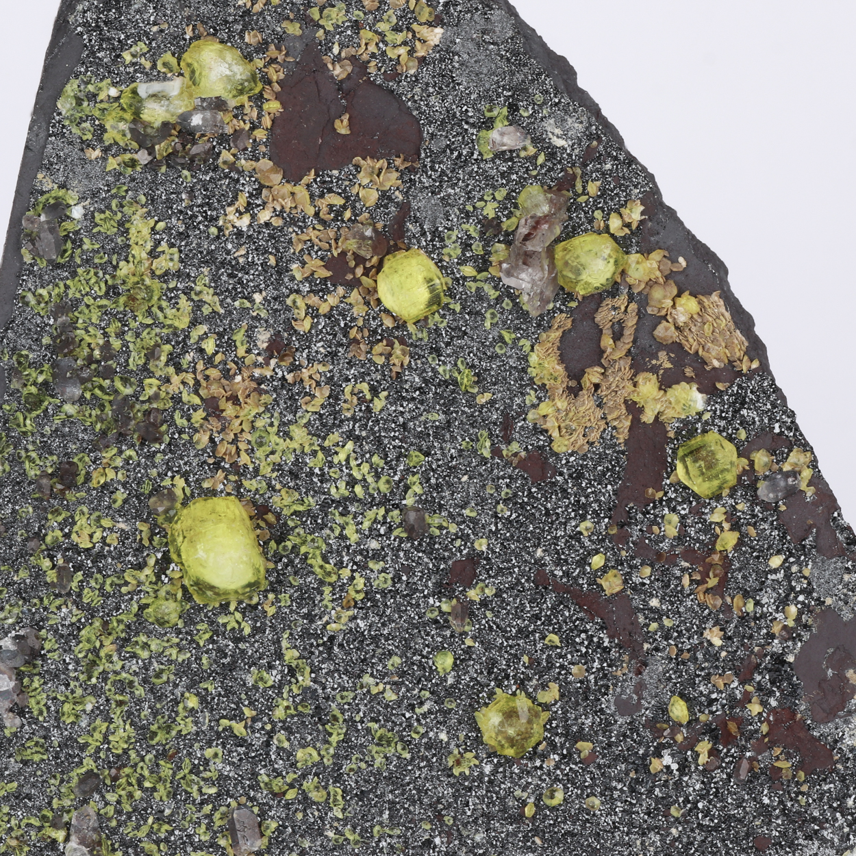 Ettringite With Calcite On Manganite