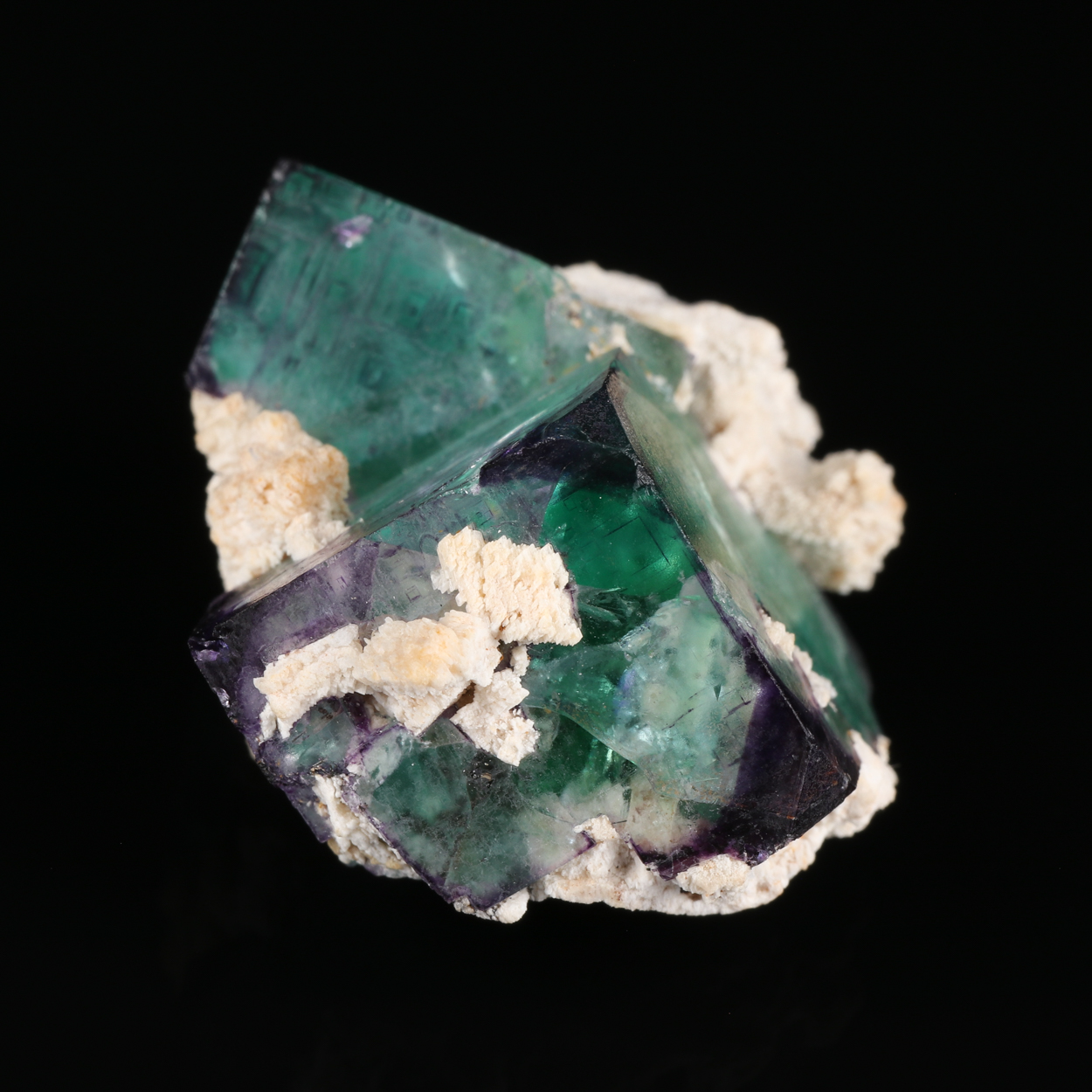 Fluorite On Feldspar