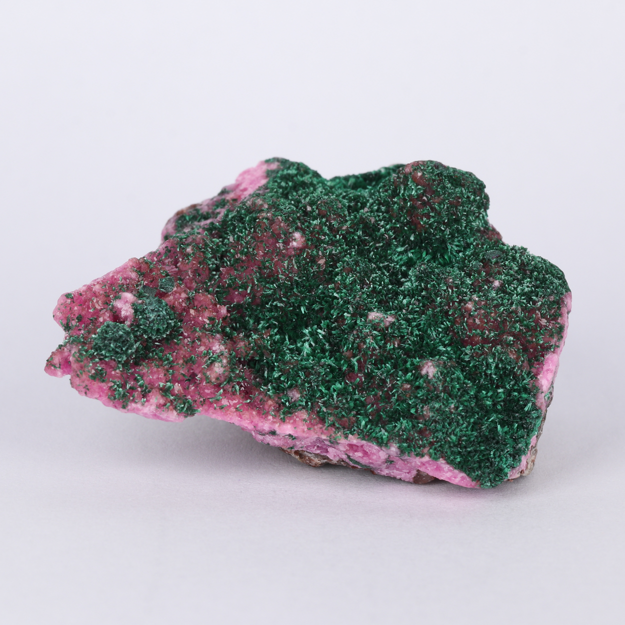 Malachite On Cobaltoan Calcite