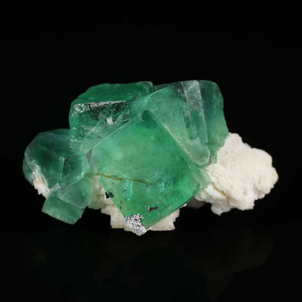 Fluorite On Feldspar