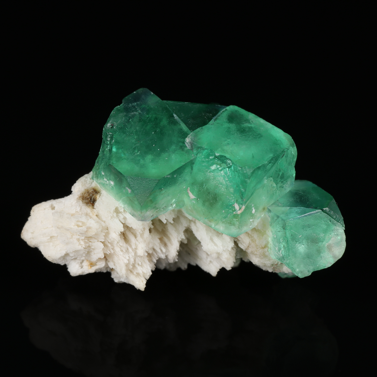 Fluorite On Feldspar