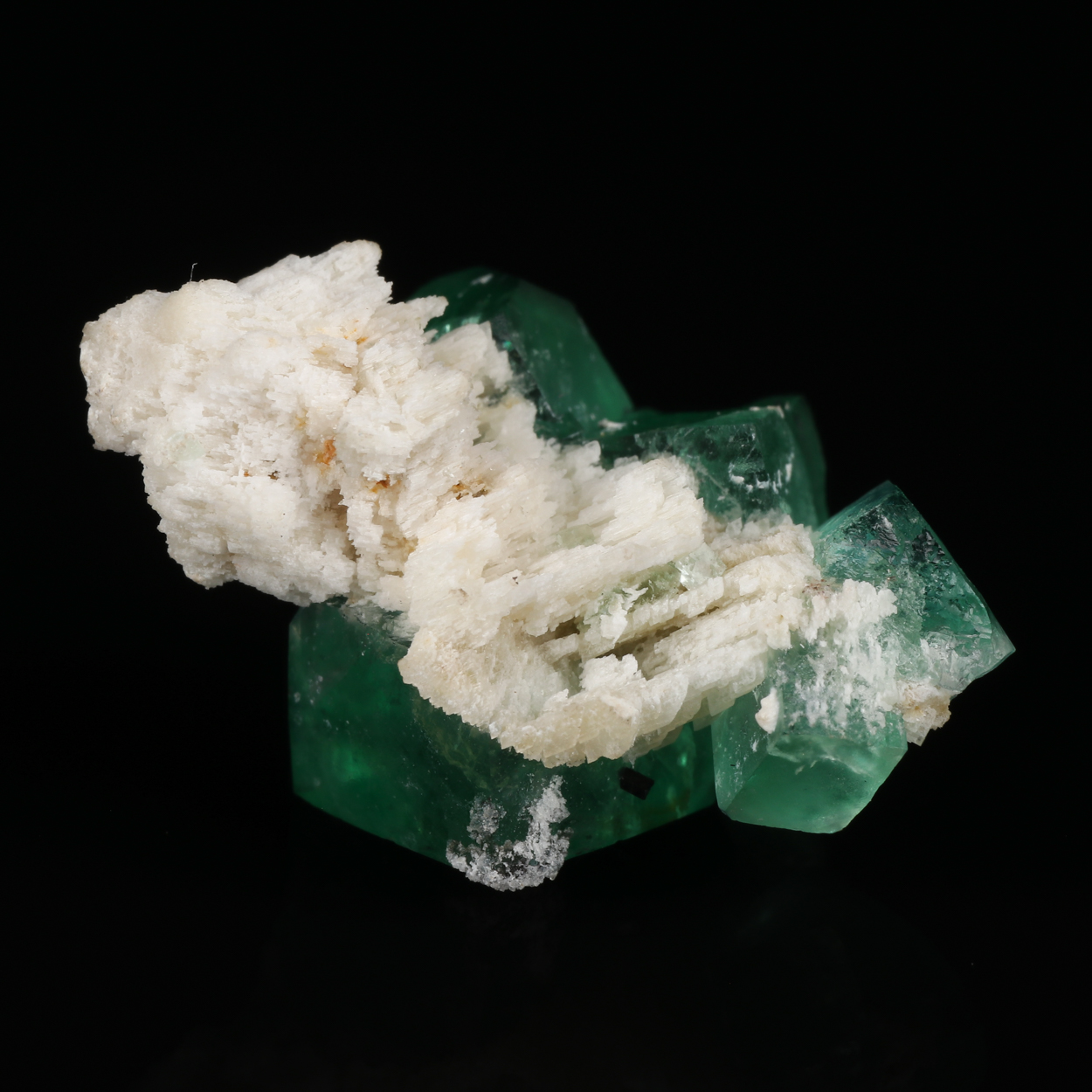 Fluorite On Feldspar