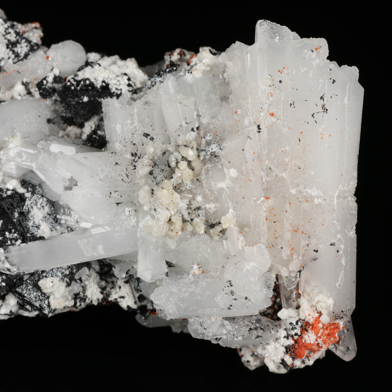 Ettringite & Calcite With Brucite & Hausmannite