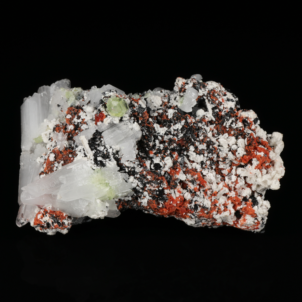 Ettringite & Calcite With Brucite & Hausmannite