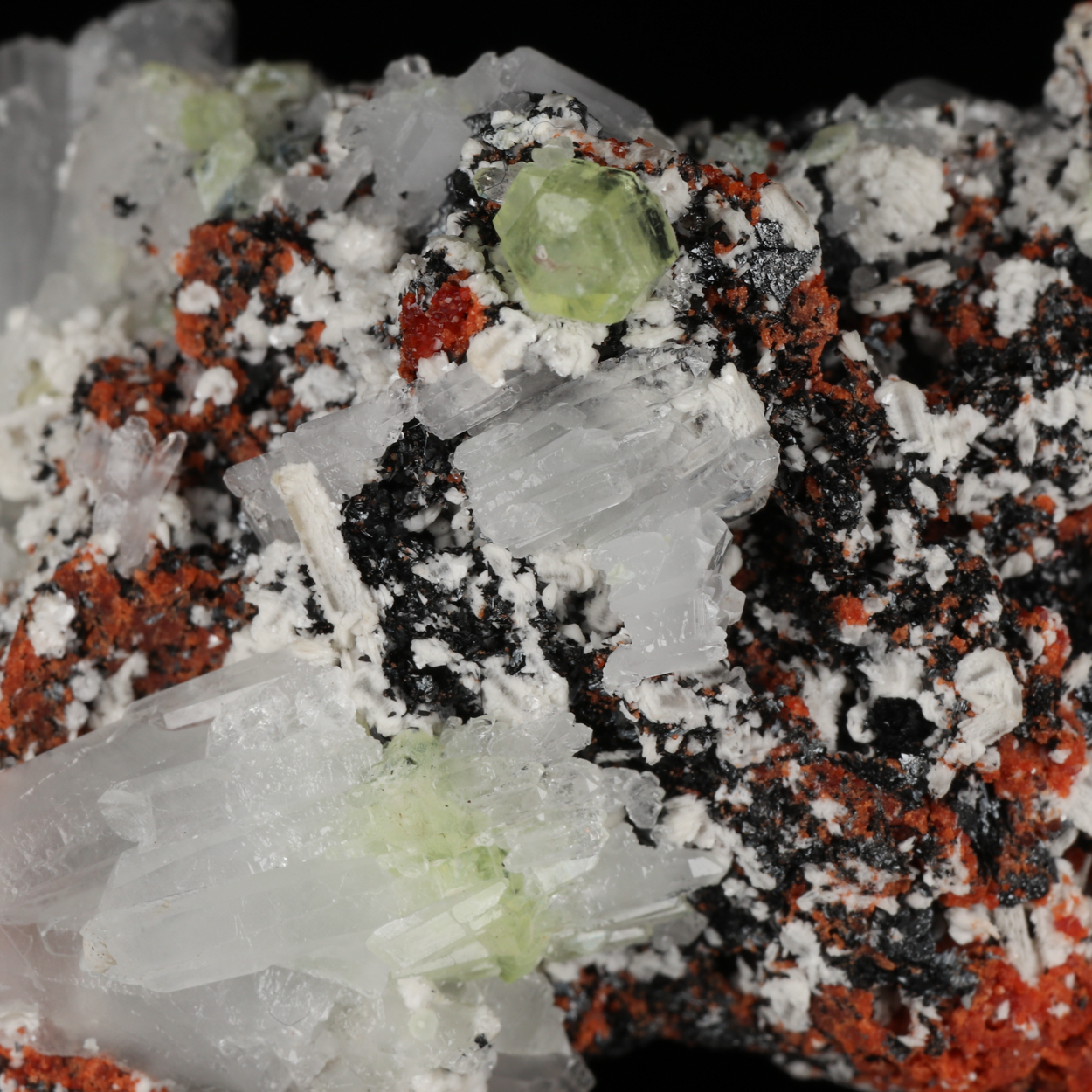 Ettringite & Calcite With Brucite & Hausmannite