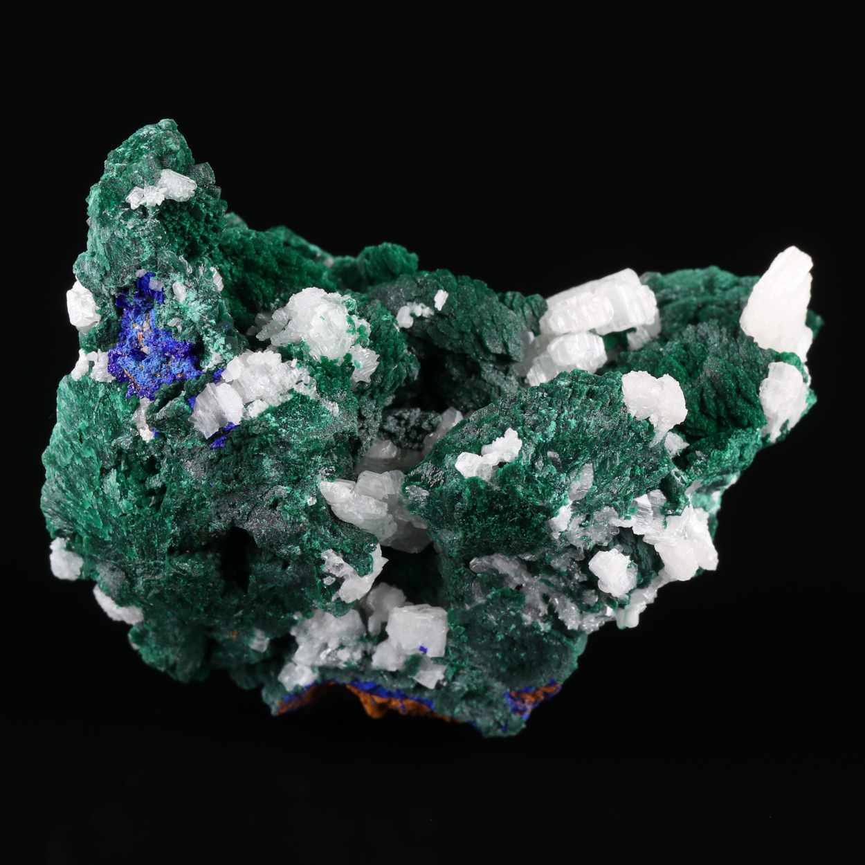 Cerussite On Malachite & Azurite