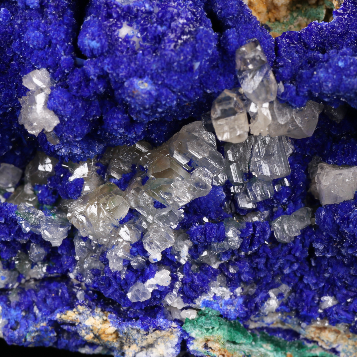Cerussite On Malachite & Azurite