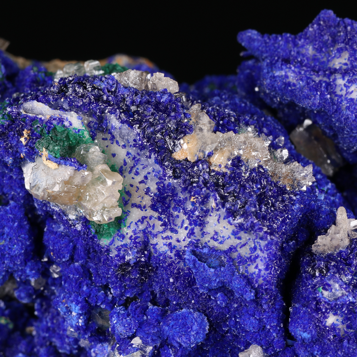Cerussite On Malachite & Azurite