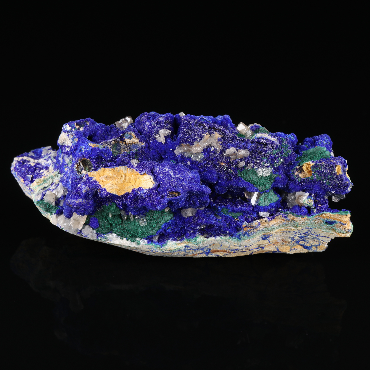 Cerussite On Malachite & Azurite
