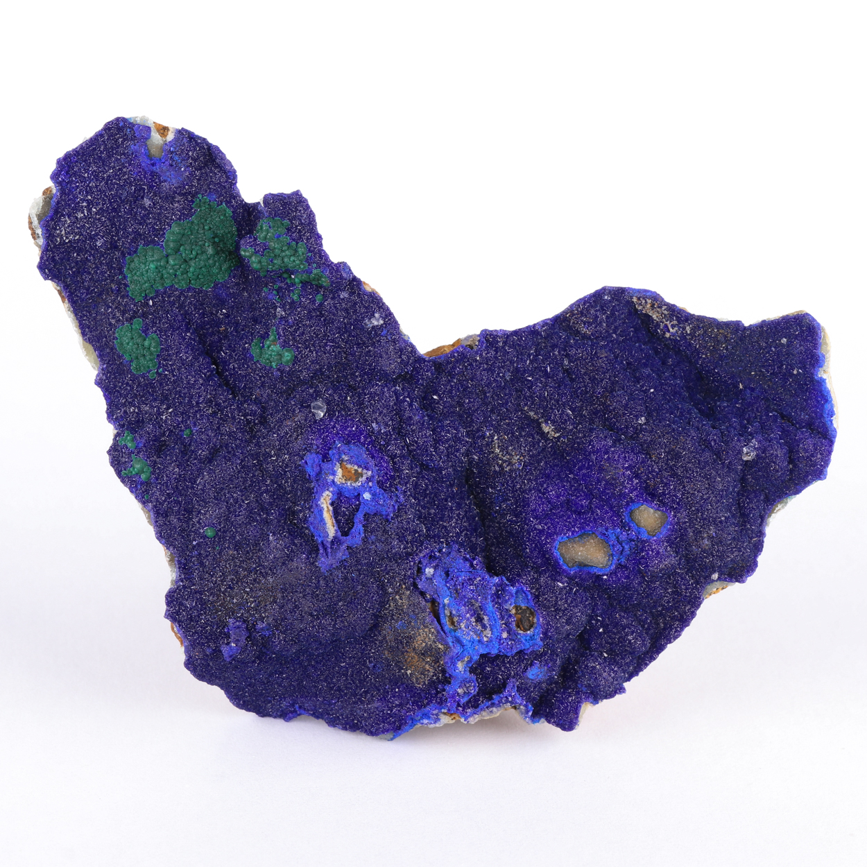 Azurite & Malachite On Smithsonite