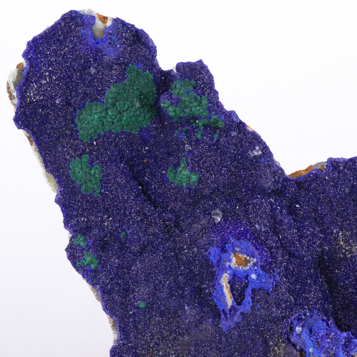 Azurite & Malachite On Smithsonite