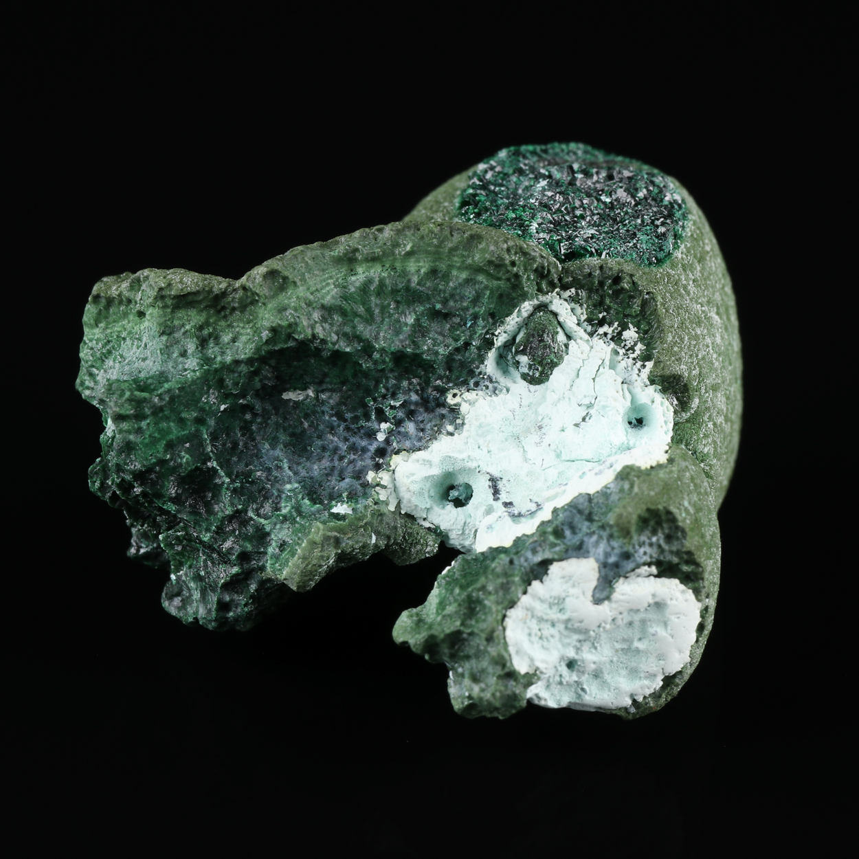 Kolwezite On Malachite