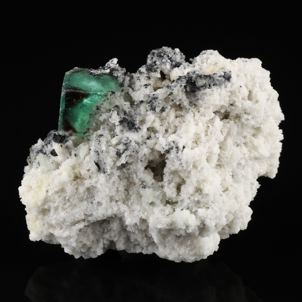 Fluorite On Feldspar
