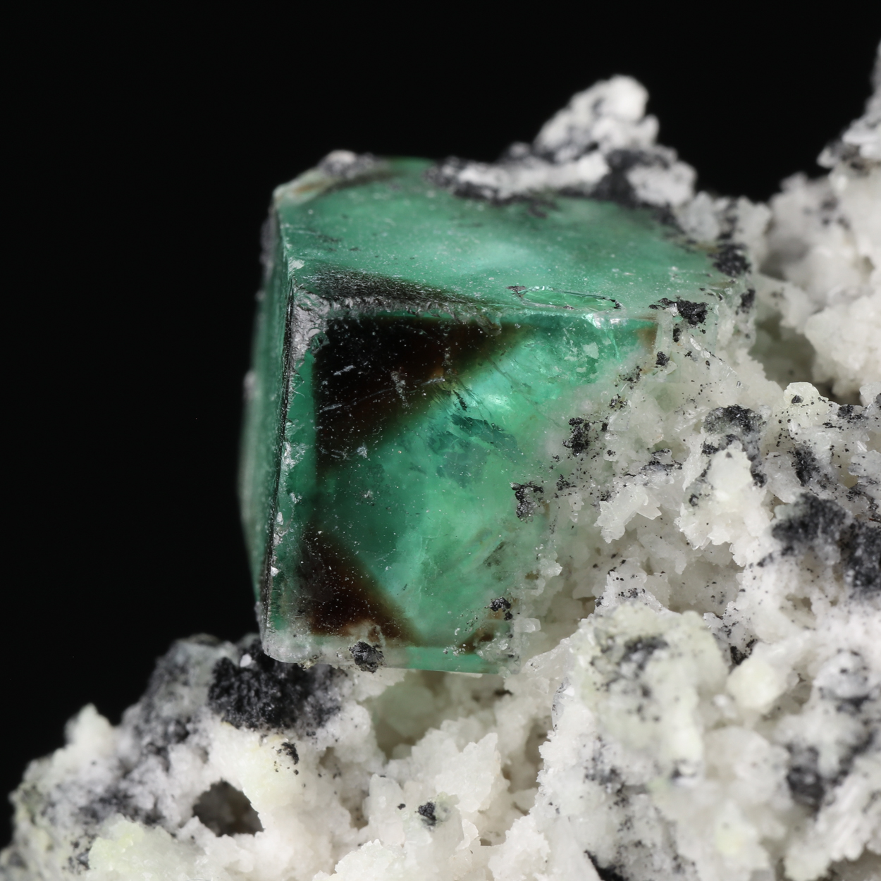 Fluorite On Feldspar