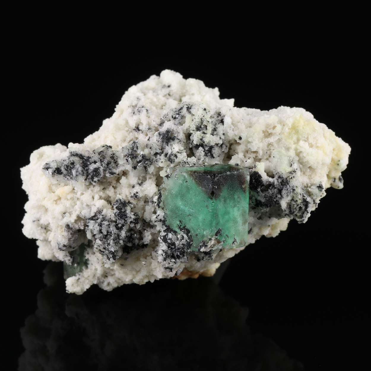 Fluorite On Feldspar