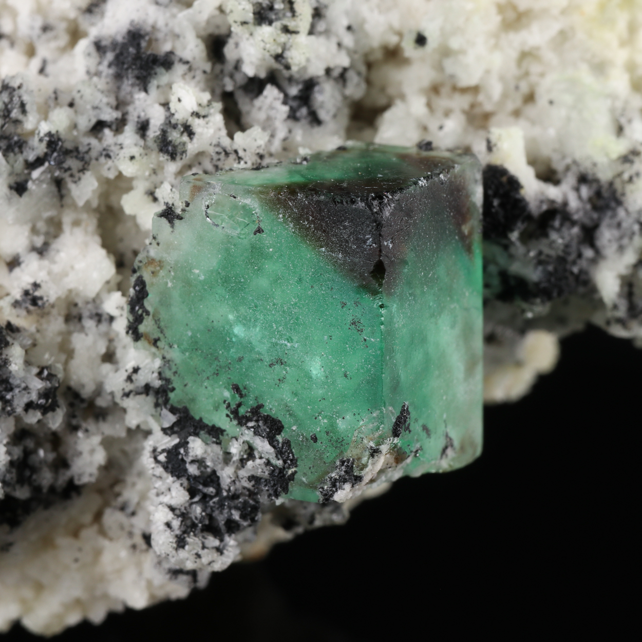 Fluorite On Feldspar