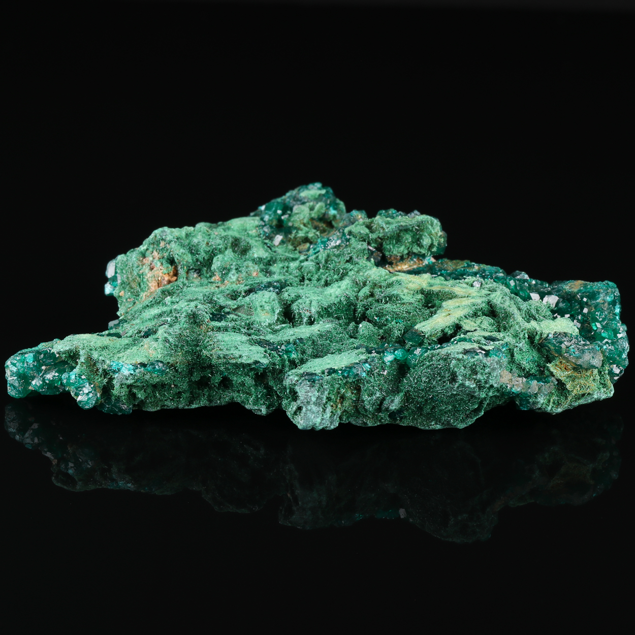 Dioptase On Malachite