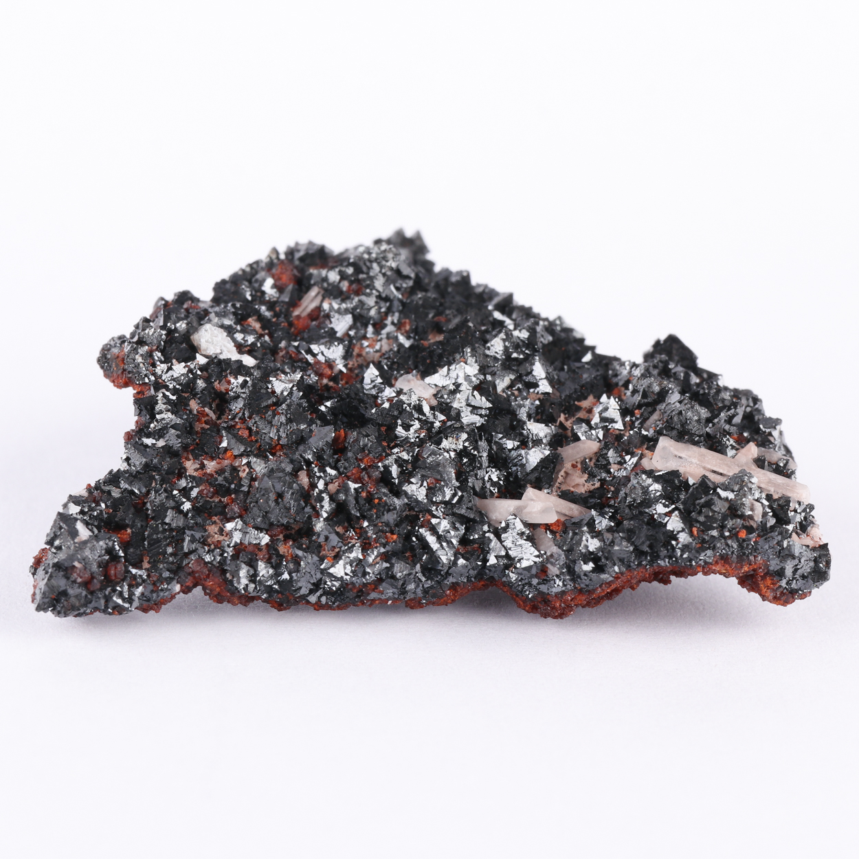 Baryte On Andradite On Hausmannite