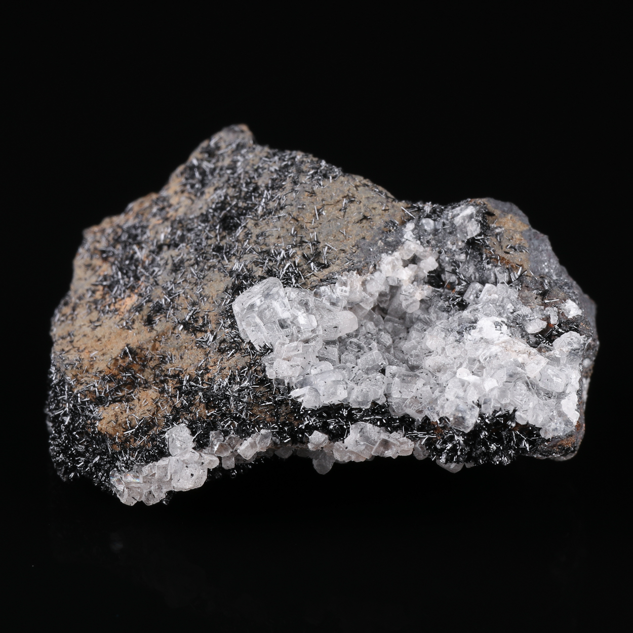 Gaudefroyite & Calcite On Andradite