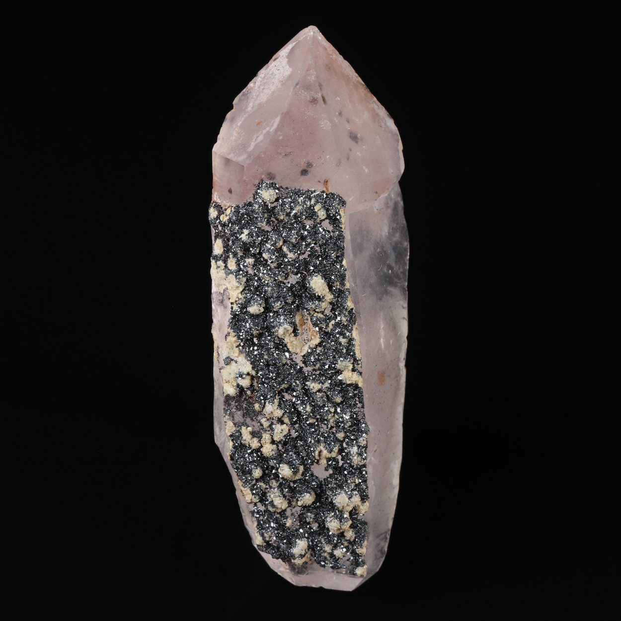 Quartz With Clinochlore & Hematite