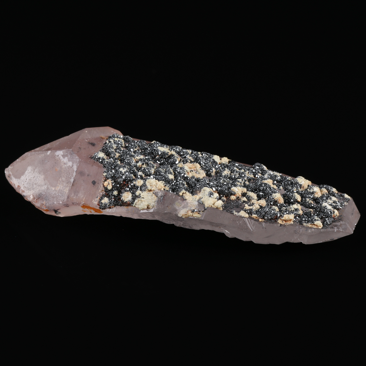 Quartz With Clinochlore & Hematite