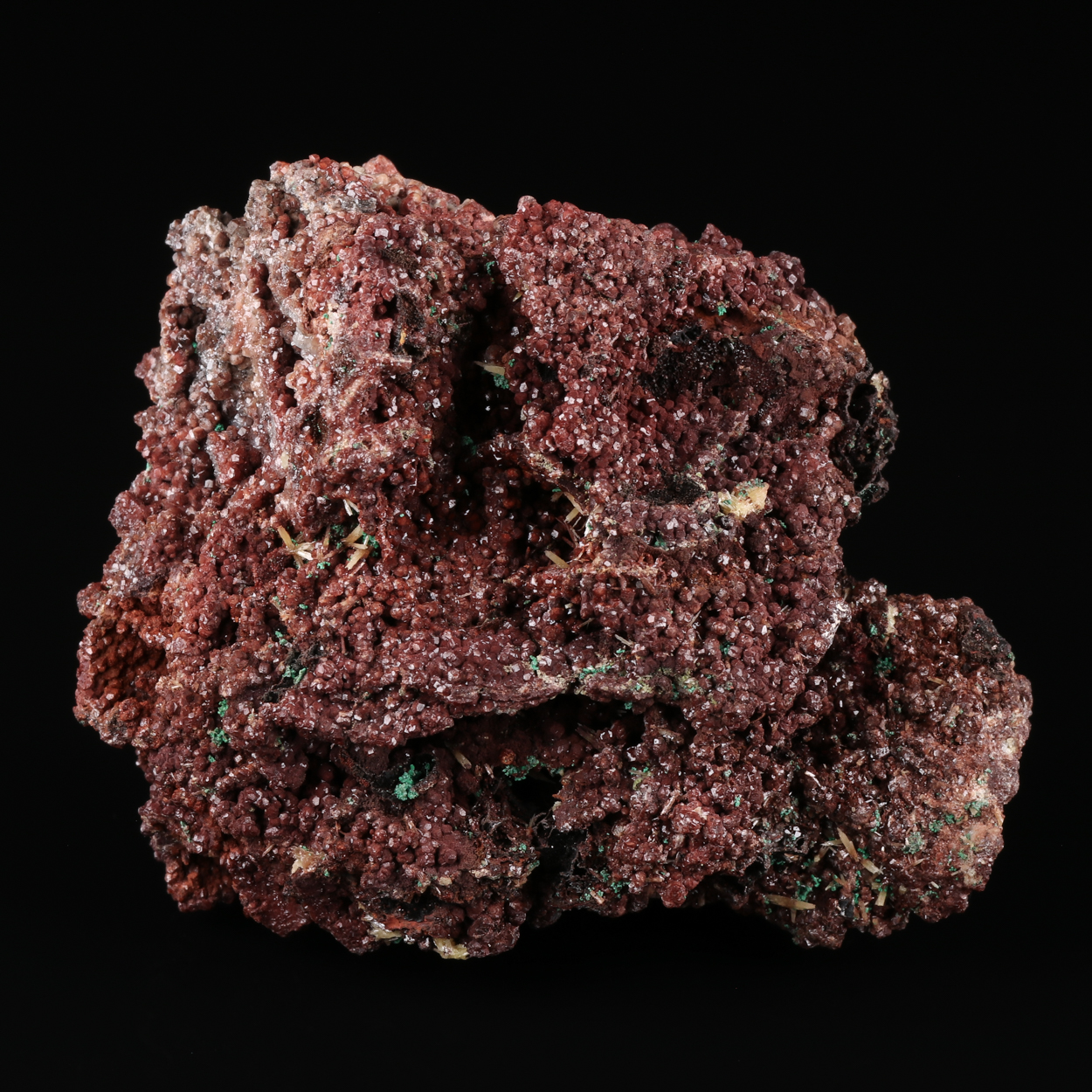 Malachite On Mimetite On Willemite