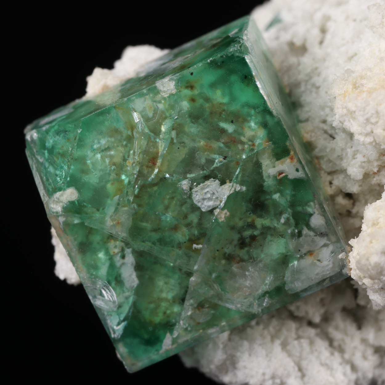 Fluorite On Albite