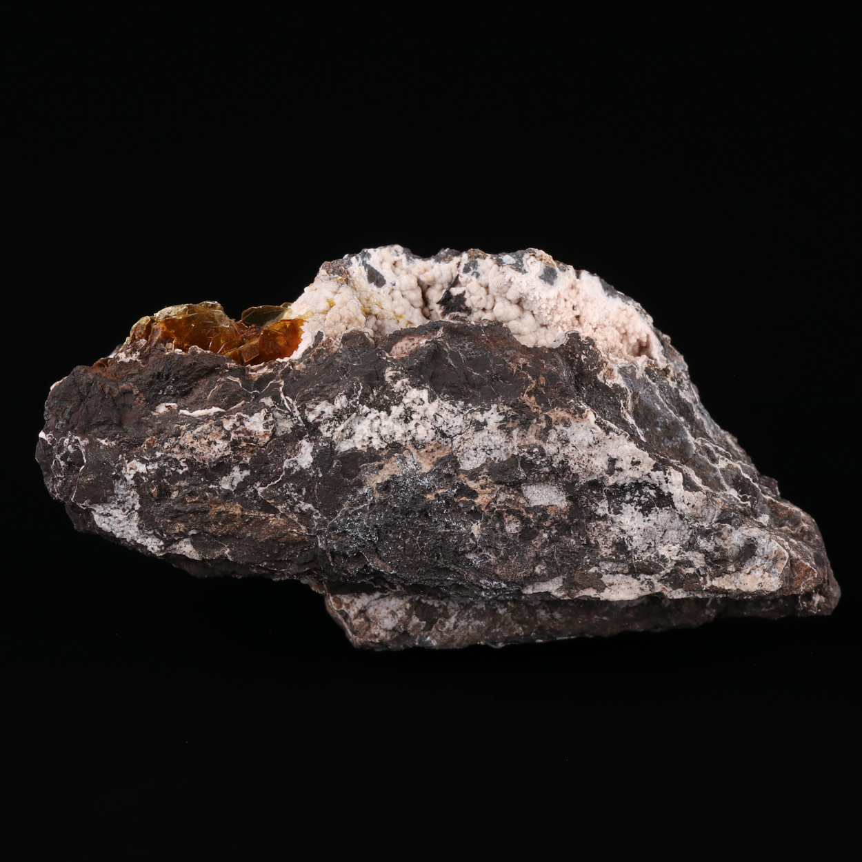 Shigaite On Rhodochrosite