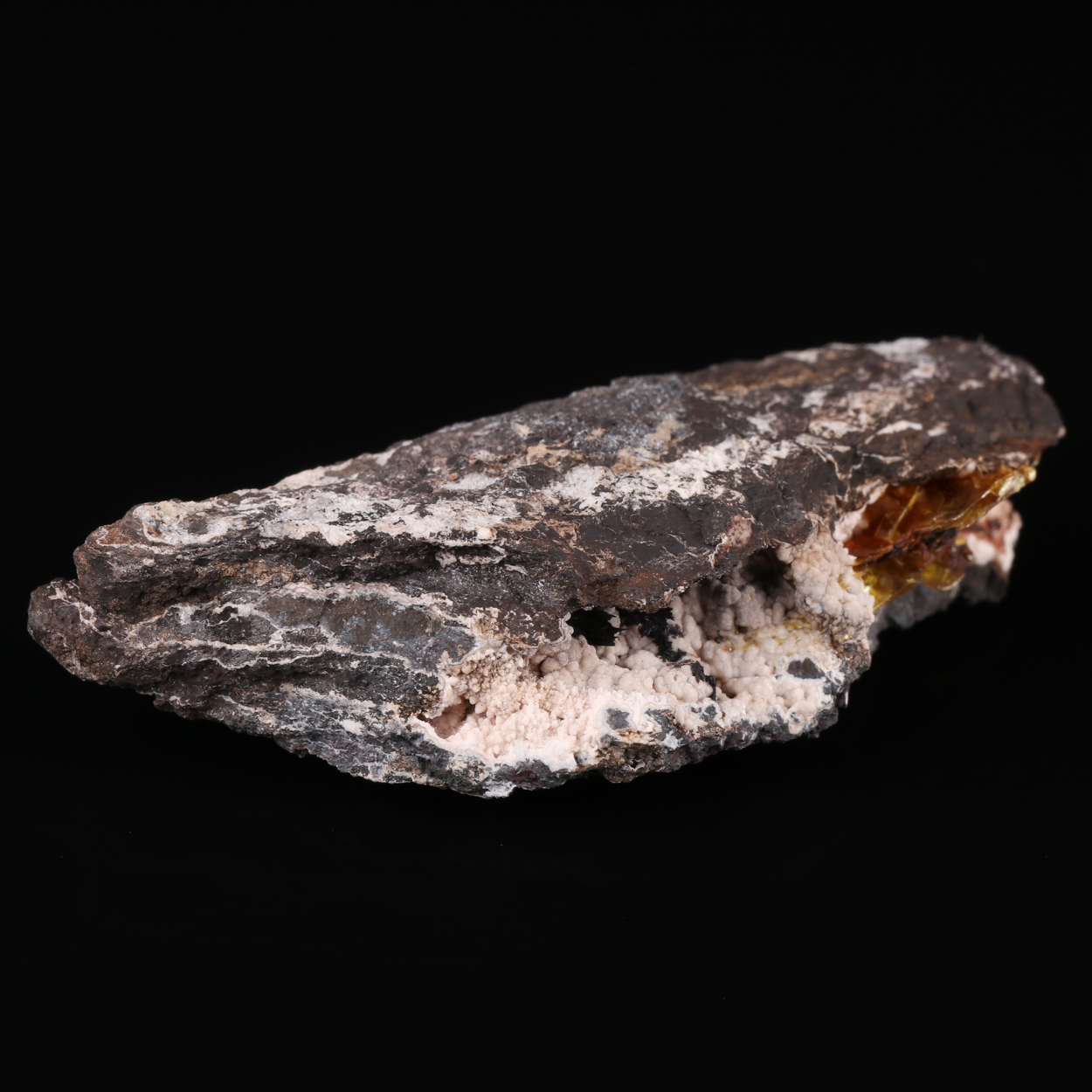 Shigaite On Rhodochrosite