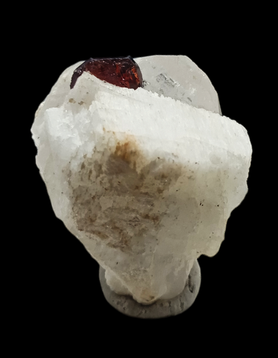 Spessartine Var Garnet Quartz With Feldspar