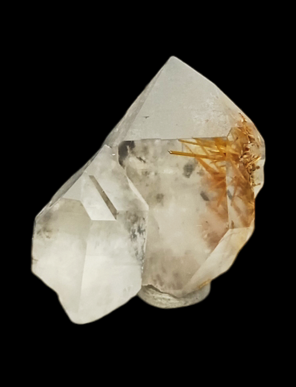 Quartz With Rutile Var Sagenite Inclusions