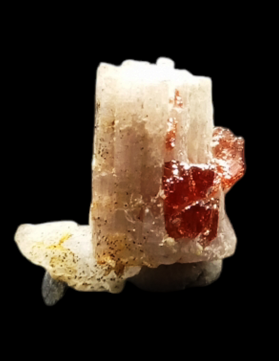 Spessartine With Apatite & Quartz