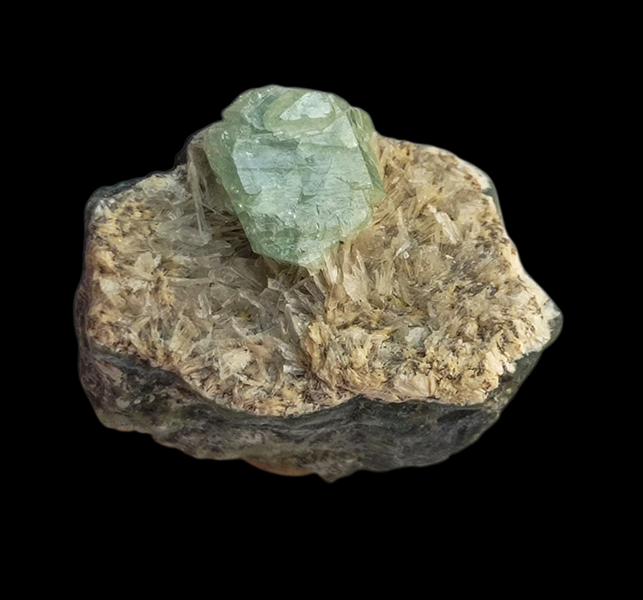 Demantoid With Wollastonite