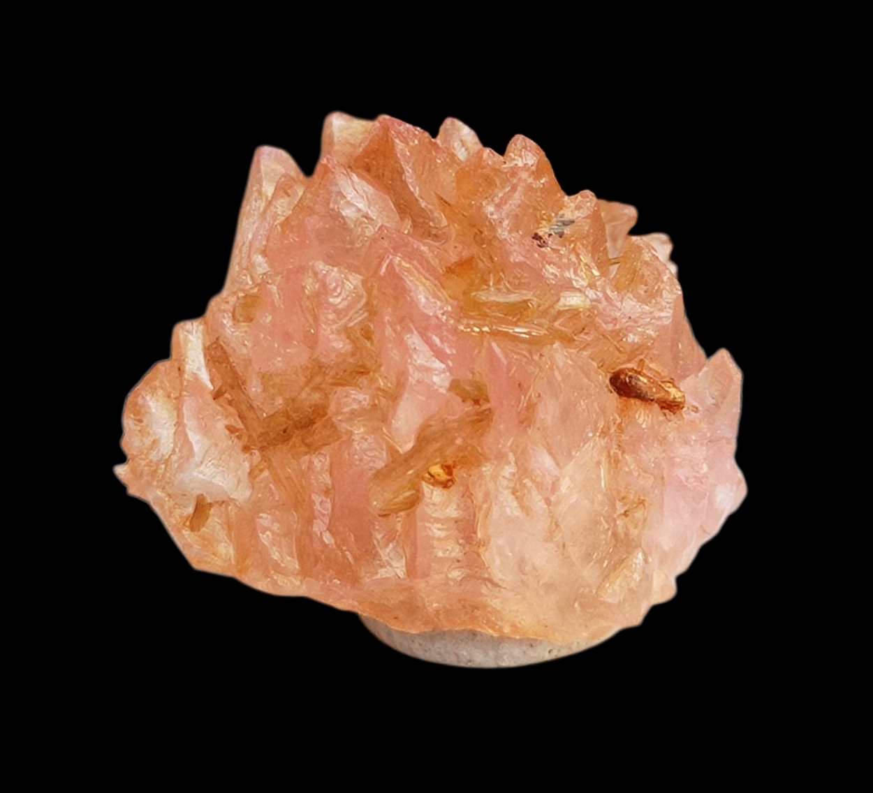 Rose Quartz With Childrenite