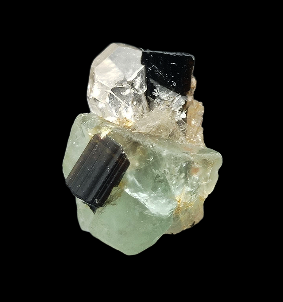 Topaz With Fluorite & Schorl