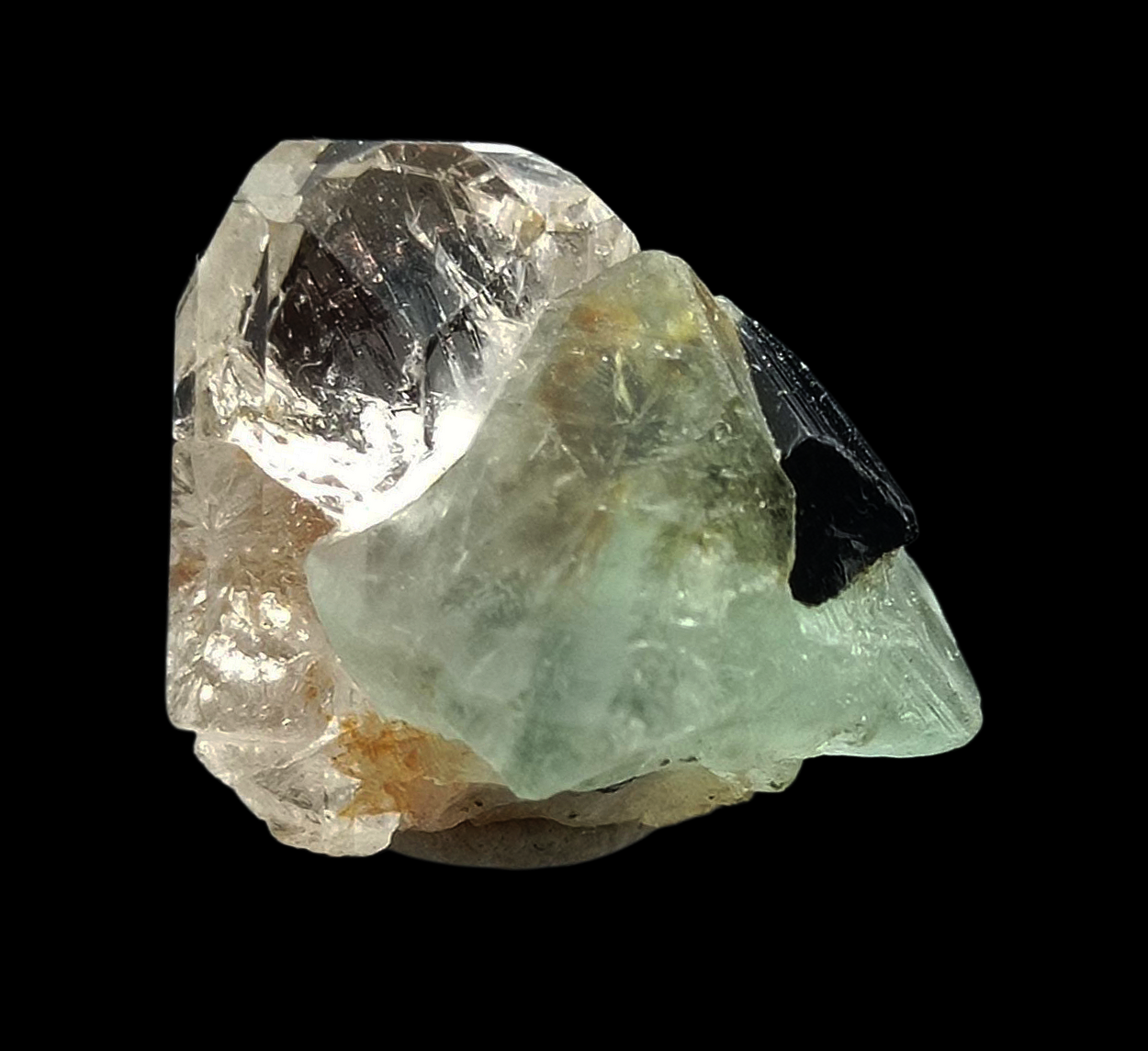 Topaz With Fluorite & Schorl