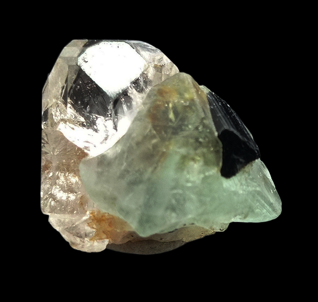 Topaz With Fluorite & Schorl