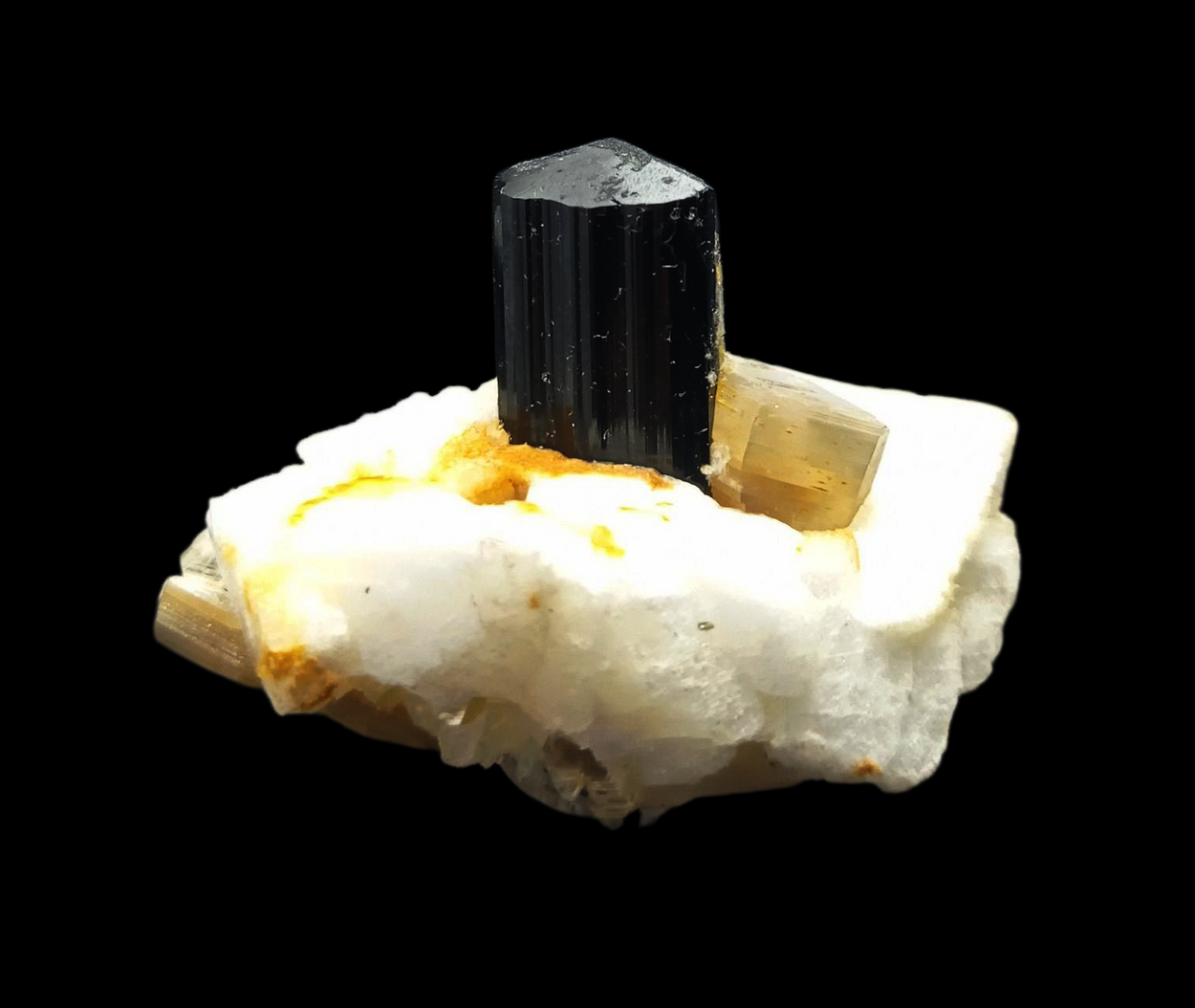 Schorl With Apatite & Muscovite Orthoclase