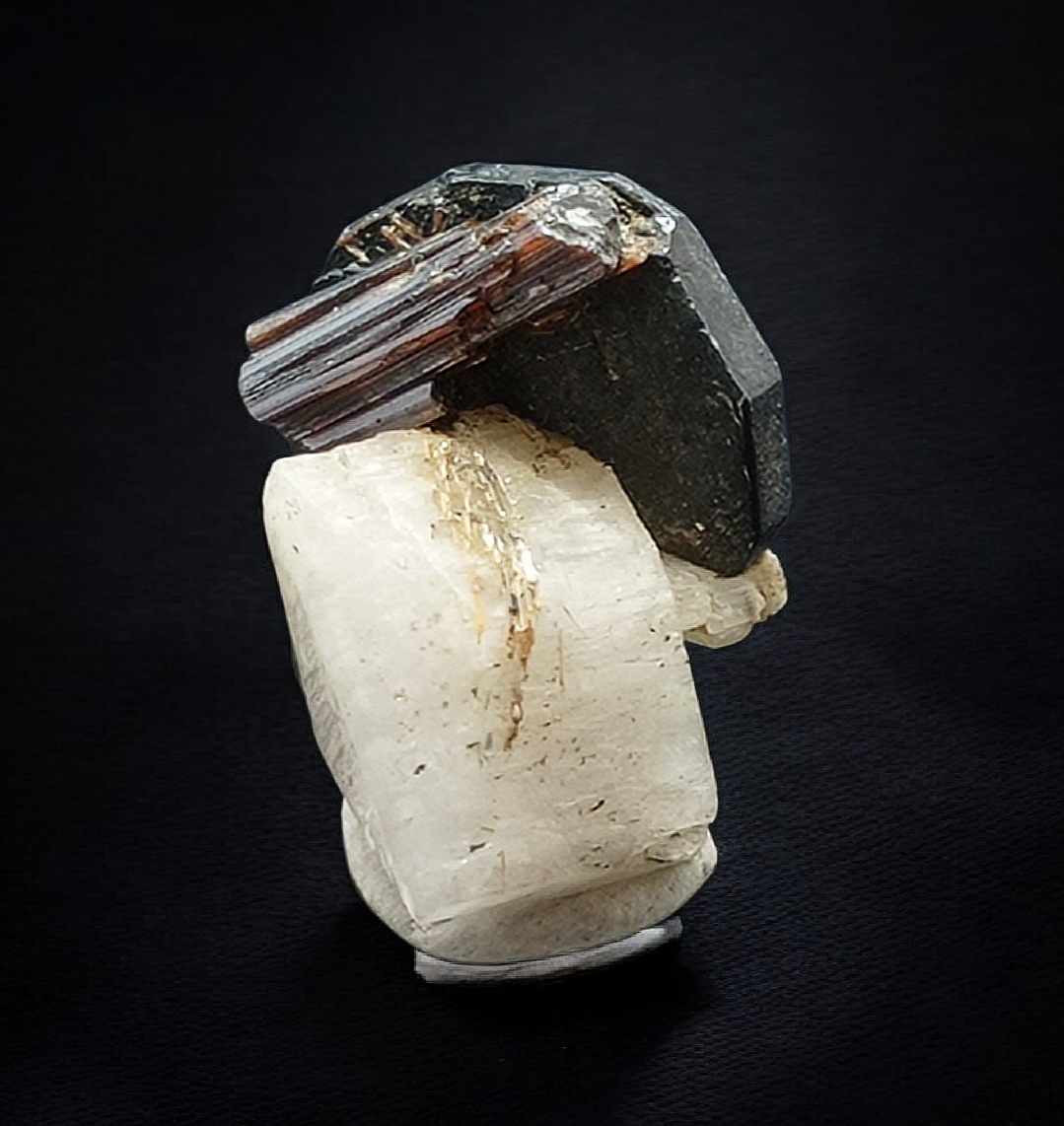 Iron Rose Rutile With Feldspar Group